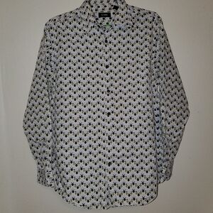 Medium A Cooper Shirt Button Down Long Sleeve Multi-Color 100% Cotton